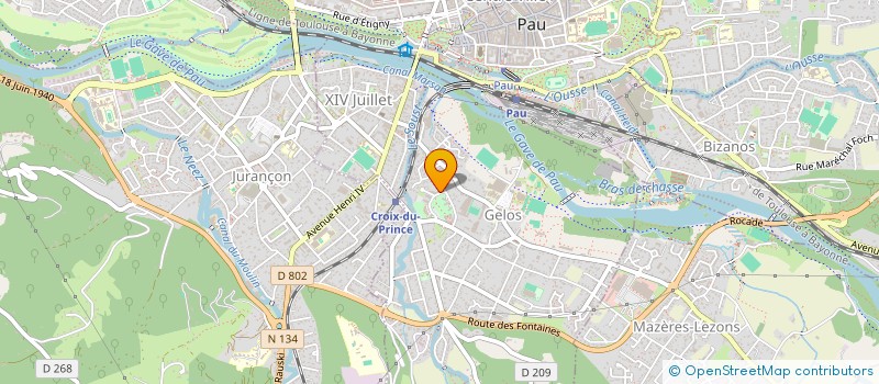 localisation de l'entreprise ASS GESTION RESIDENCE DE PERSONNES AGEES  GELOS