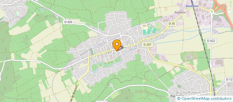 localisation de l'entreprise ASS GESTION RESIDENCE PERSONNES AGEES  ROSHEIM