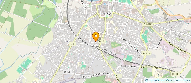 localisation de l'entreprise ASS GESTION REST ADMINIS DIR SERV FISCAU à DAX