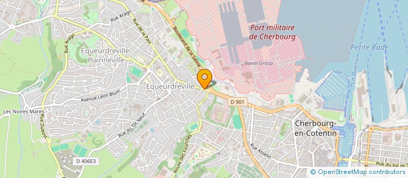 localisation de l'entreprise ASS GESTION REST ADMINISTRATIF HOT IMPOT  CHERBOURG-EN-COTENTIN