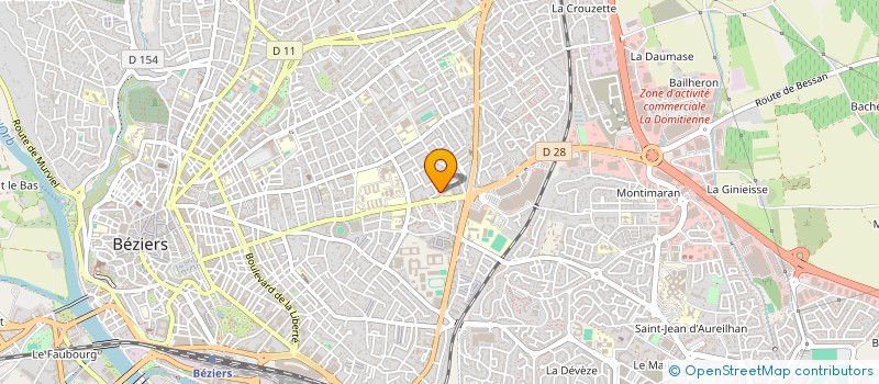 localisation de l'entreprise ASS GESTION RESTAU ADMINIST CTRE IMPOTS à BEZIERS