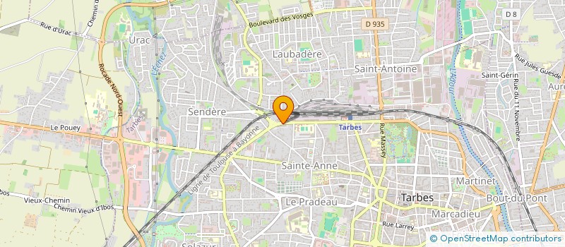 localisation de l'entreprise ASS GESTION RESTAU HOTEL IMPOT à TARBES