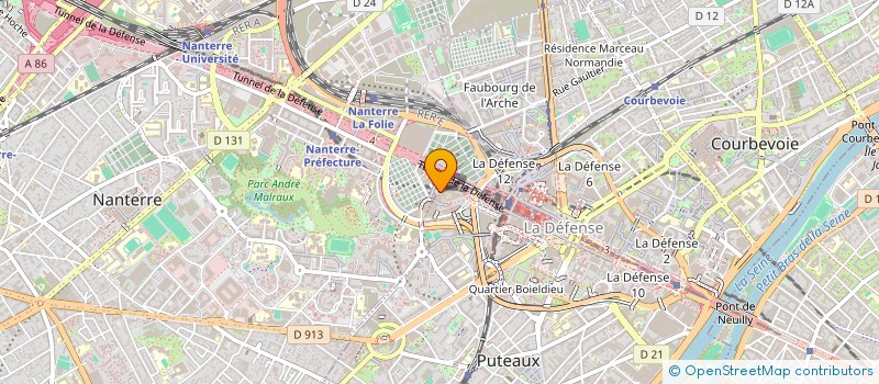 localisation de l'entreprise ASS GESTION RESTAU INTERENT. LE VILLAGE à PUTEAUX