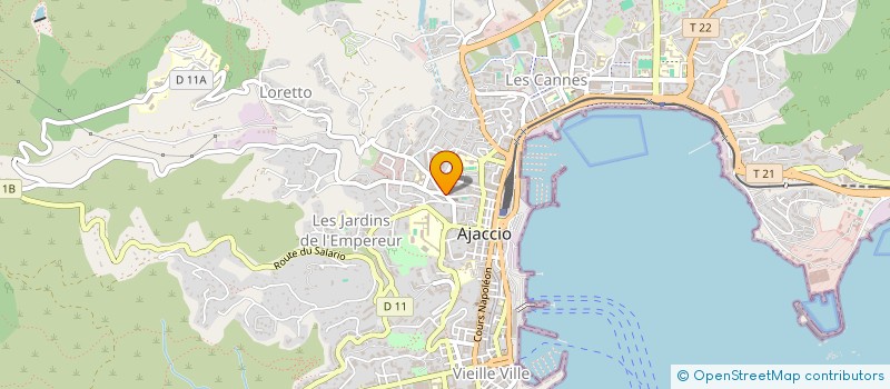 localisation de l'entreprise ASS GESTION RESTAUR ADMIN PERSONNEL PTT à AJACCIO