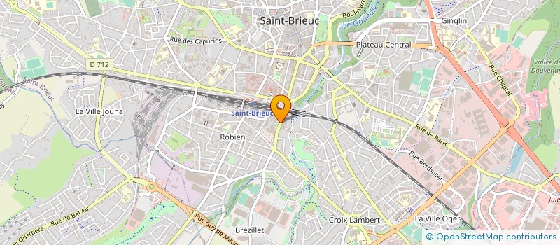 localisation de l'entreprise ASS GESTION RESTAUR ADMINIS ABBE GARNIER à SAINT-BRIEUC