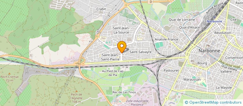 localisation de l'entreprise ASS GESTION RESTAUR ADMINISTRAT TELECOM  NARBONNE