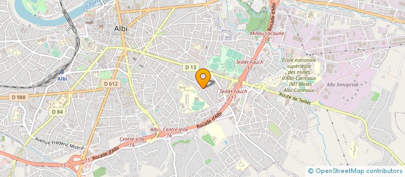 localisation de l'entreprise ASS GESTION RESTAURANT ADMINIST IMPOTS  ALBI