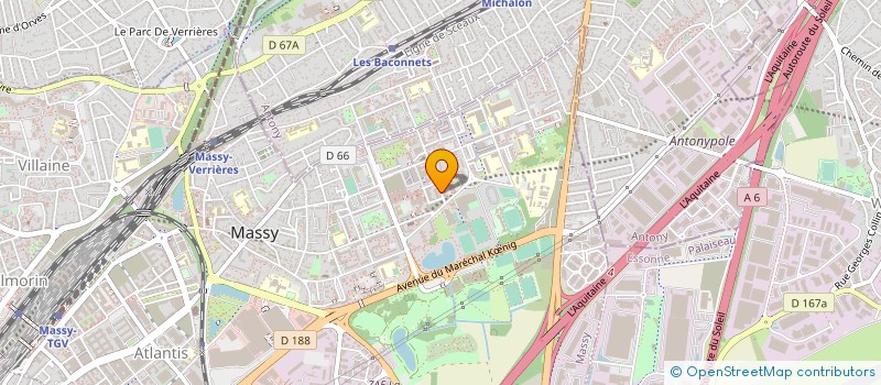 localisation de l'entreprise ASS GESTION RESTAURANT ADMINIST MASSY à MASSY