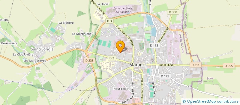 localisation de l'entreprise ASS GESTION RESTAURANT ADMINISTR IMPOTS à MAMERS