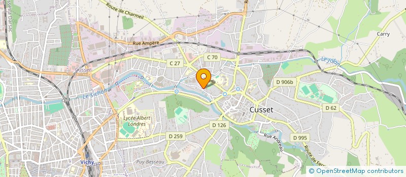 localisation de l'entreprise ASS GESTION RESTAURANT ADMINISTRATIF à CUSSET