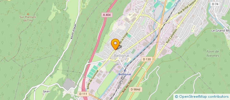 localisation de l'entreprise ASS GESTION RESTAURANT COMMUNAL SCOLAIRE à BELLIGNAT