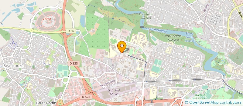 localisation de l'entreprise ASS GESTION RESTAURANT DE LA TECHNOPOLE à ANGERS