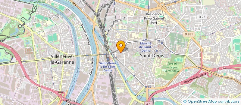 localisation de l'entreprise ASS GESTION RESTAURANT INTERENTREP à SAINT-DENIS