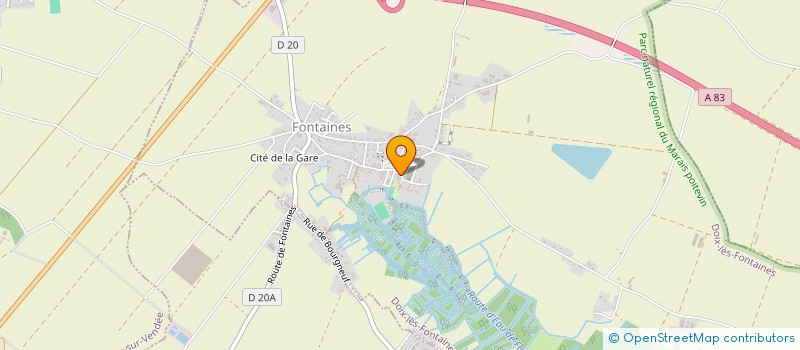 localisation de l'entreprise ASS GESTION RESTAURANT SCOLAIRE FONTAINE à DOIX LES FONTAINES