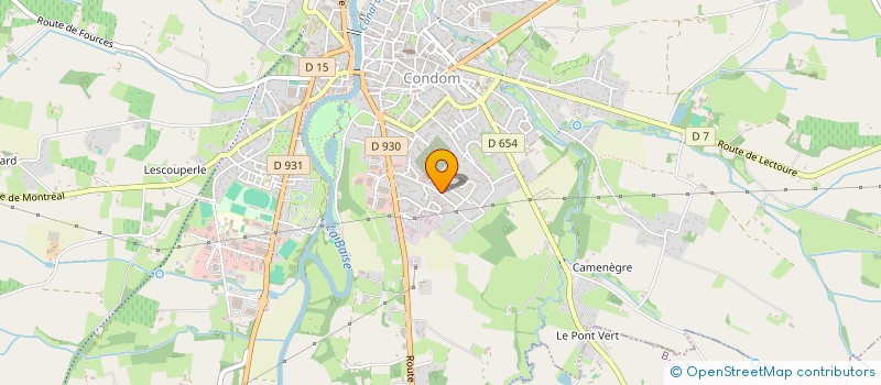 localisation de l'entreprise ASS GESTION RESTAURANTS DES IMPOTS à CONDOM