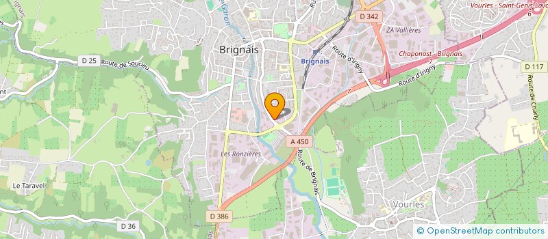 localisation de l'entreprise ASS GESTION RESTAURANTS ENFANTS à BRIGNAIS