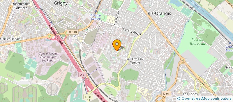 localisation de l'entreprise ASS GESTION SALLE ROBERT DESNO à RIS ORANGIS