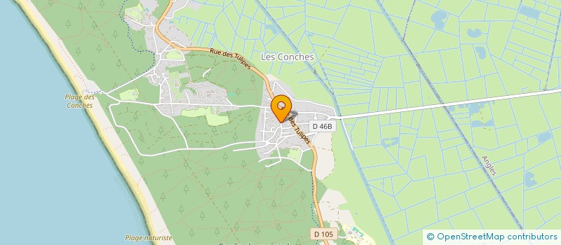 localisation de l'entreprise ASS GESTION VACANCES PTT COTE DE LUMIERE à LONGEVILLE-SUR-MER