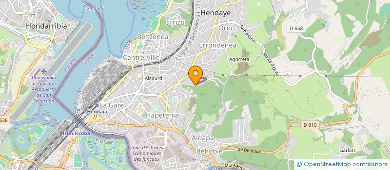 localisation de l'entreprise ASS GESTION VGE VACANCES PTT COTE BASQUE  HENDAYE