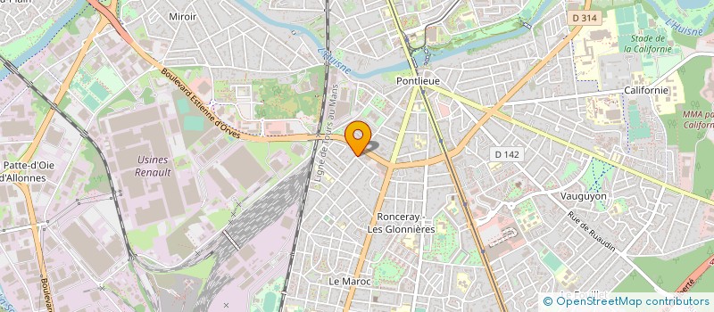 localisation de l'entreprise ASS GESTION WAGONS RESERVOIRS à LE MANS
