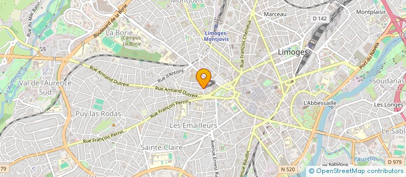localisation de l'entreprise ASS GESTIONNAIRE CENTRE INF PERS AGEES à LIMOGES