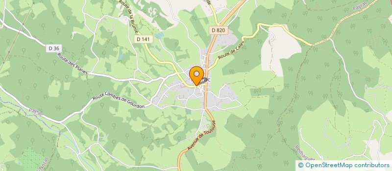 localisation de l'entreprise ASS GESTIONNAIRE DE LA MAISON D ACCUEIL RURAL POUR PERSONNES AGEES (MARPA DE PAYRAC) à PAYRAC