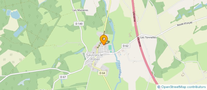 localisation de l'entreprise ASS GESTIONNAIRE DE LA MARPA à SAULZAIS-LE-POTIER