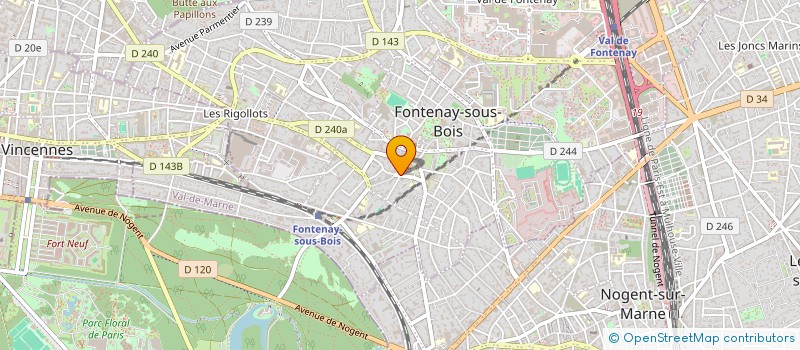 localisation de l'entreprise ASS GIRC ILE DE FRANCE à FONTENAY-SOUS-BOIS