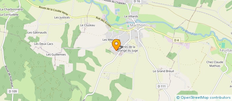 localisation de l'entreprise ASS GLEPA DES METAIRIES à MARTHON