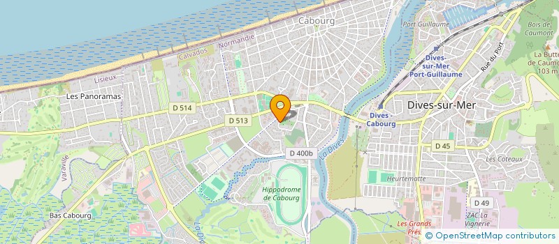 localisation de l'entreprise ASS GOLF PUBLIC DE CABOURG  CABOURG