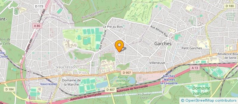 localisation de l'entreprise ASS GOLFEURS SERVICES DEPARTEMENTAUX HDS à GARCHES