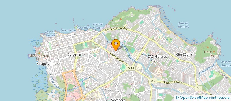 localisation de l'entreprise ASS GOSPEL PROMOTION  CAYENNE