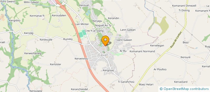 localisation de l'entreprise ASS GOUEL BROADEL AR BREZHONEG  CAVAN