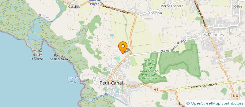 localisation de l'entreprise ASS GPEENNE D UTILITE SANIT ECOLO ECONO ET SOCIALE à PETIT CANAL