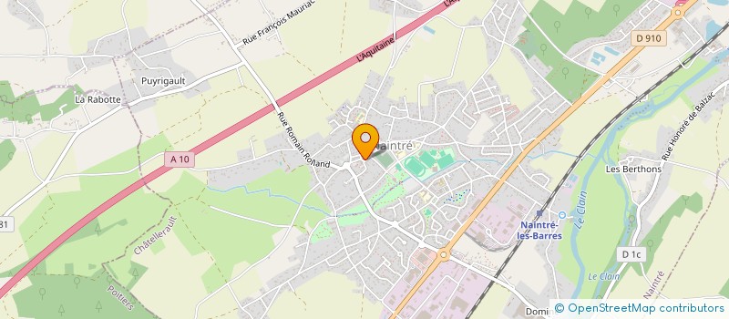 localisation de l'entreprise ASS  GPT ARTISANAL COMMERCIAL NAINTREEN  NAINTRE