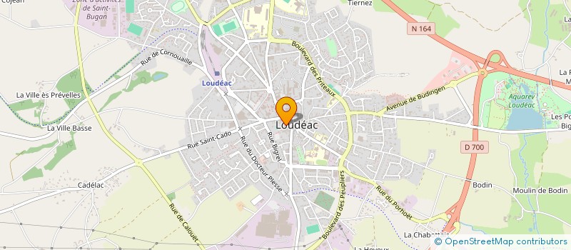 localisation de l'entreprise ASS GRAAL à LOUDEAC