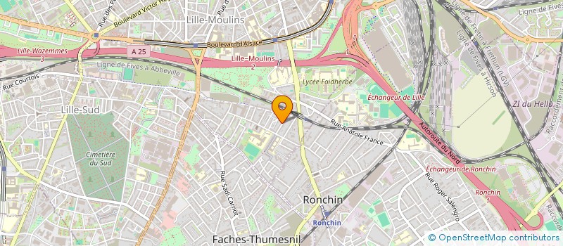 localisation de l'entreprise ASS GRAFIC GANA à LILLE