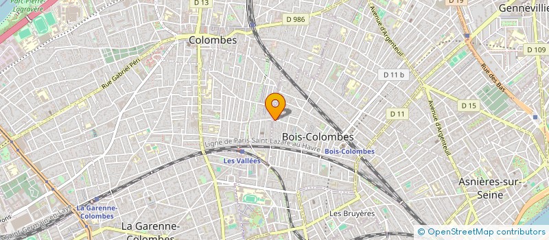 localisation de l'entreprise ASS  GRALE DES FAMILLES DE B.COLOMBES à BOIS-COLOMBES