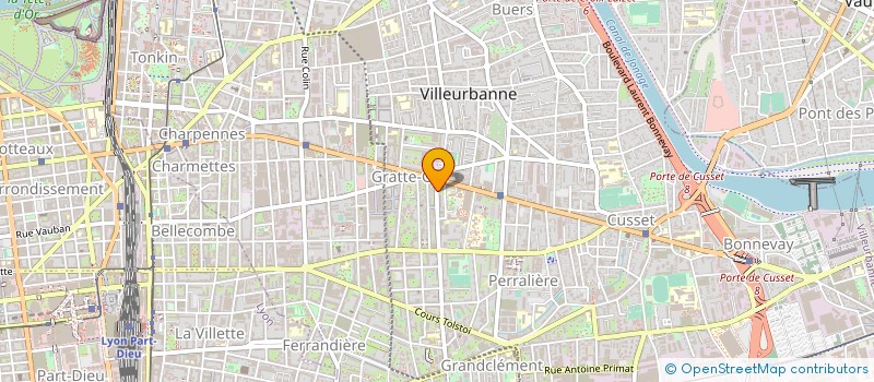 localisation de l'entreprise ASS GRAND LYON HANDBALL  VILLEURBANNE