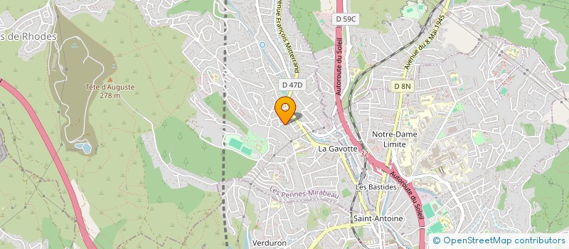 localisation de l'entreprise ASS GRANDES GAITES FAMILIALES à LES PENNES-MIRABEAU