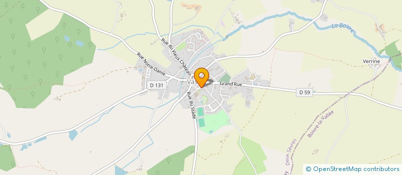 localisation de l'entreprise ASS GRANDS SITES EN DEUX SEVRES à VASLES