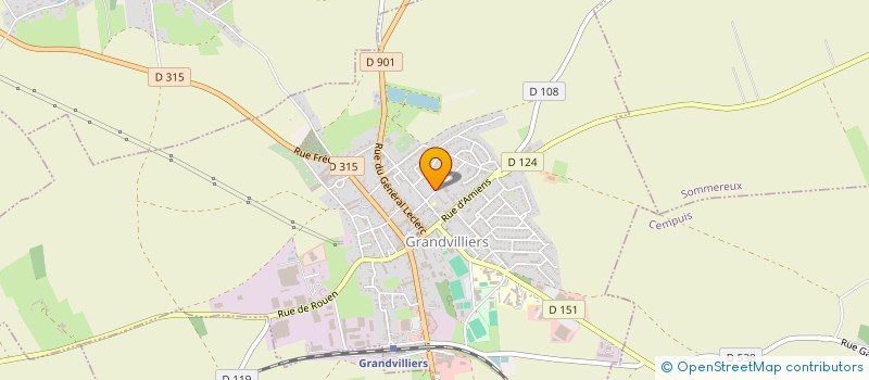 localisation de l'entreprise ASS GRANDVILLIERS COUNTRY DANCE  GRANDVILLIERS