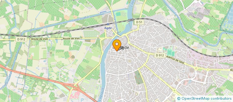 localisation de l'entreprise ASS  GRASPA  AGDE