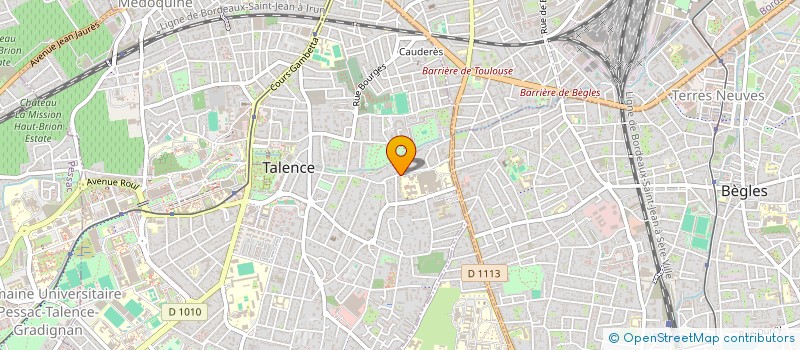 localisation de l'entreprise ASS GRECQUE BORDEAUX  KAFENEION I ELLAS  TALENCE