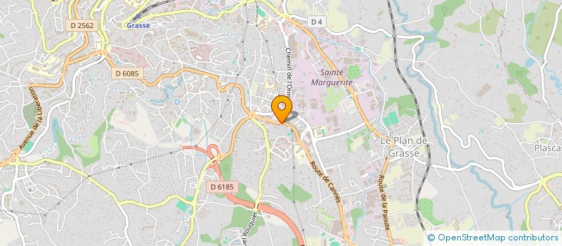 localisation de l'entreprise ASS  GREGEPAG  GRASSE