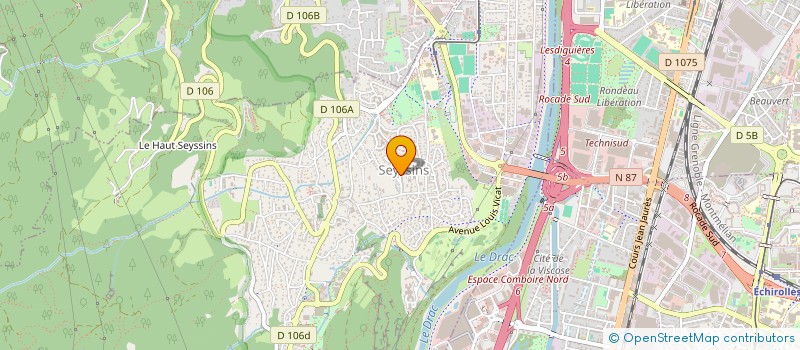 localisation de l'entreprise ASS-GRENOBL-SOLIDARITE PEUPLE ARGENTIN à SEYSSINS