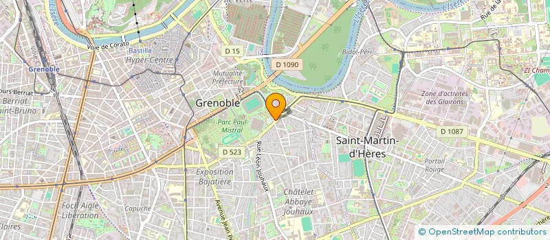 localisation de l'entreprise ASS GRENOBLE OLYMPIQUE CLUB  GRENOBLE