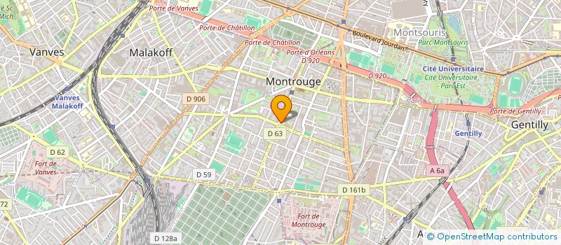 localisation de l'entreprise ASS GROUP INNOVATION PREVENTION SANTE à MONTROUGE