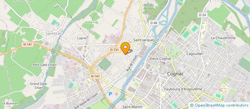 localisation de l'entreprise ASS GROUP PEDIATRES LIBERAUX VAL CHARENT à COGNAC
