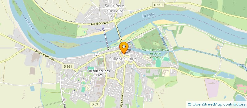 localisation de l'entreprise ASS GROUP VULGARISAT AGRICOLE SOLOGNE à SULLY-SUR-LOIRE